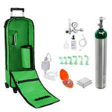 Unidade-de-Emergencia-para-Piscina-com-Cilindro-de-Oxigenio-em-Aluminio-5-Litros-Verde